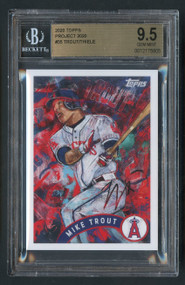 2020 Project 2020 Mike Trout #35 Thiele BGS 9.5 Gem Mint