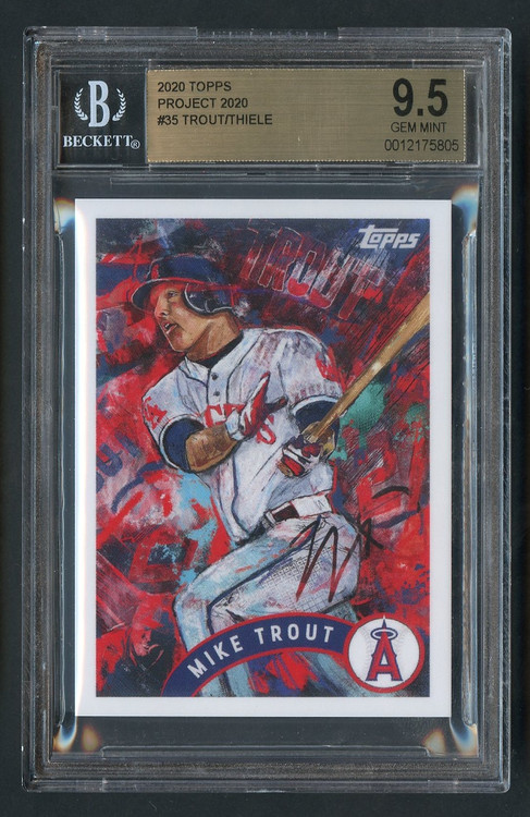 2020 Project 2020 Mike Trout #35 Thiele BGS 9.5 Gem Mint