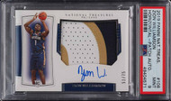 2019 NATIONAL TREASURES ZION WILLIAMSON ROOKIE RC PATCH AUTO /75 #108 PSA 9 MINT