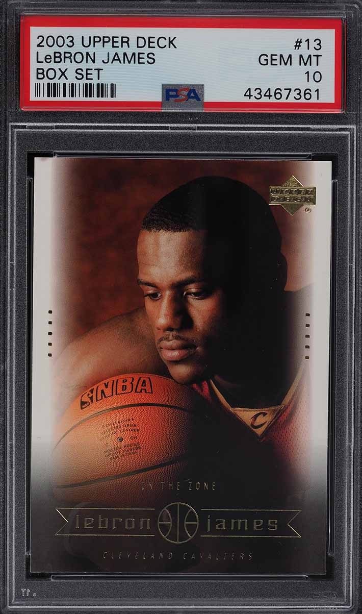 2003 Upper Deck Box Lebron James RC Rookie #15 PSA 10 Gem Mint - Cardboard  Picasso