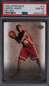 2003 Upper Deck Box Lebron James Rookie RC #14 PSA 10 Gem Mint