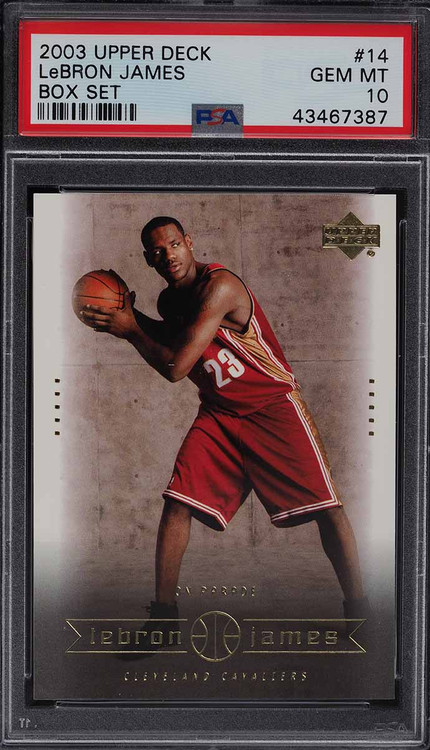 2003 Upper Deck Box Lebron James Rookie RC #14 PSA 10 Gem Mint
