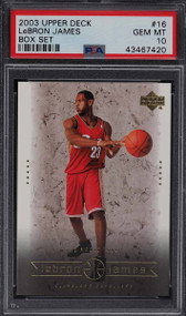 2003 Upper Deck Box Lebron James RC Rookie #16 PSA 10 Gem Mint