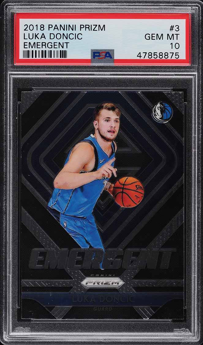 2018 PANINI PRIZM EMERGENT LUKA DONCIC ROOKIE RC #3 PSA 10 GEM