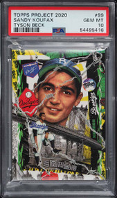 2020 TOPPS PROJECT 2020 '55 BY TYSON BECK SANDY KOUFAX #99 PSA 10 GEM MINT