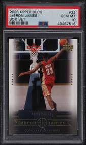 2003 UPPER DECK BOX SET LEBRON JAMES ROOKIE RC #3 PSA 10 GEM MINT