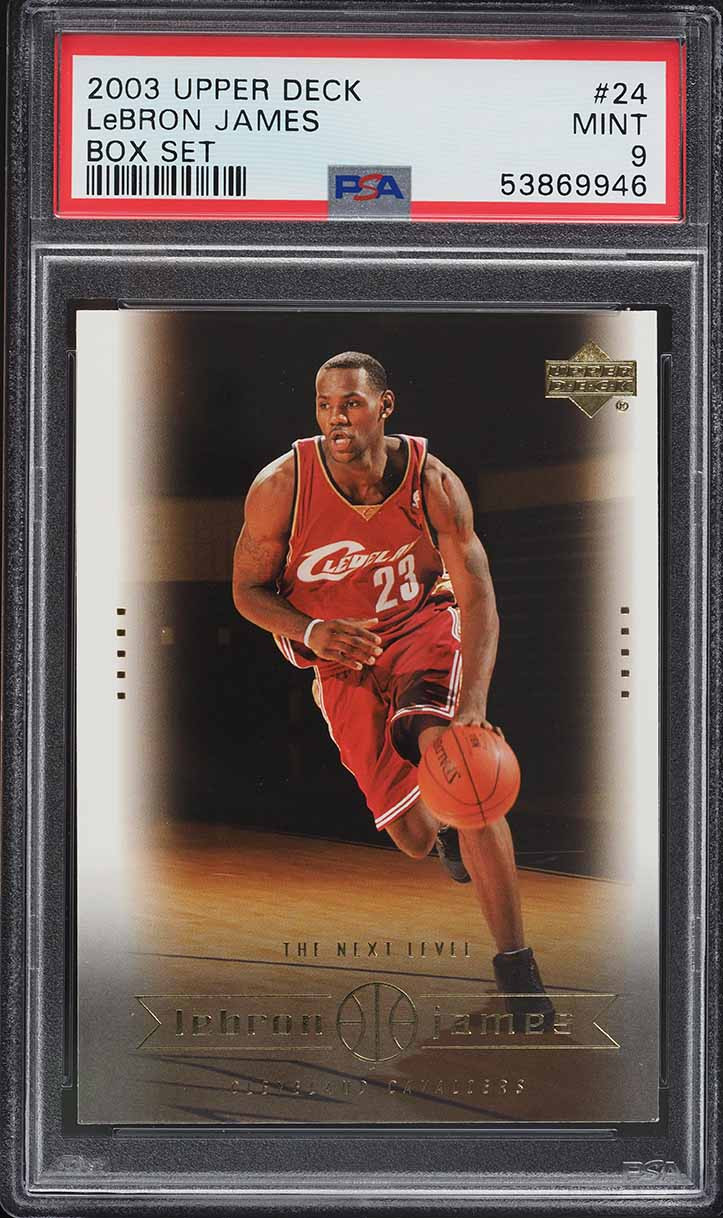 2003 UPPER DECK BOX SET LEBRON JAMES ROOKIE RC #24 PSA 9 MINT 