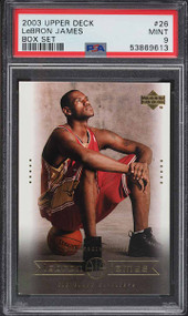 2003 UPPER DECK BOX SET LEBRON JAMES ROOKIE RC #26 PSA 9 MINT