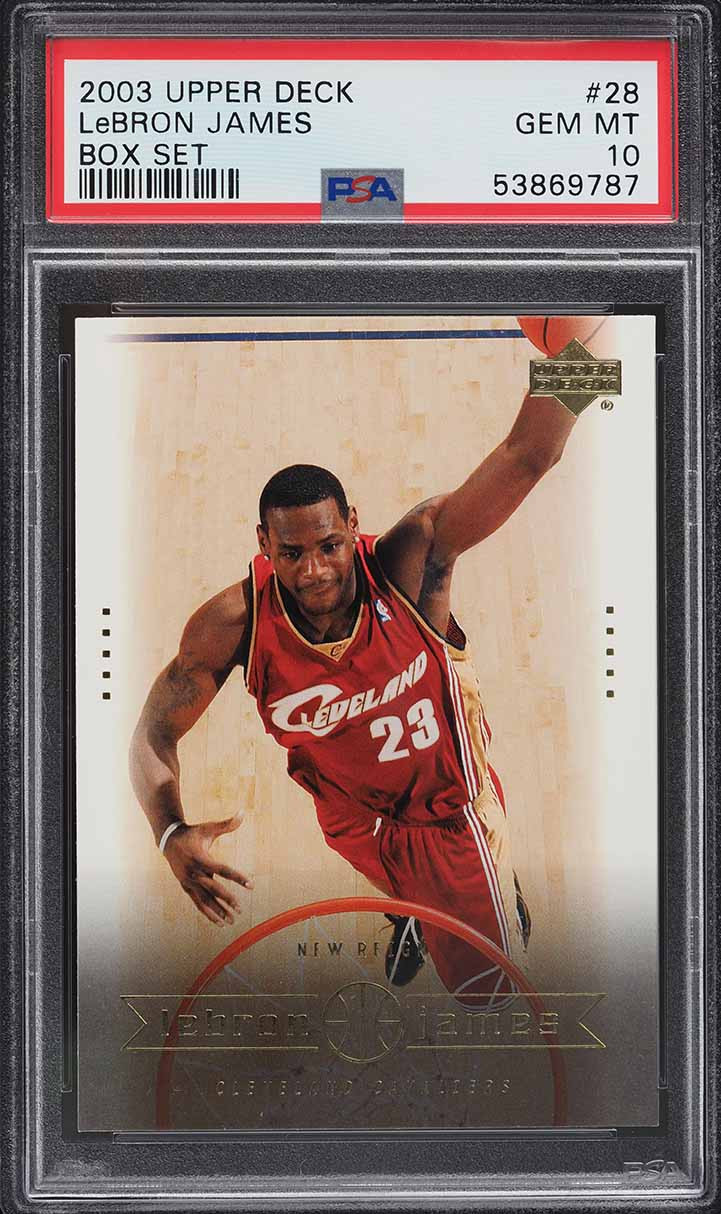 2003-04 Upper Deck SPx Signed Jersey #151 LeBron James Signed Relic Rookie  Card (#192/750) - PSA GEM MT 10 on Goldin Auctions