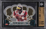 2000 PACIFIC CROWN ROYALE RETAIL DIE-CUT TOM BRADY ROOKIE RC #110 BGS 9.5 GEM MT