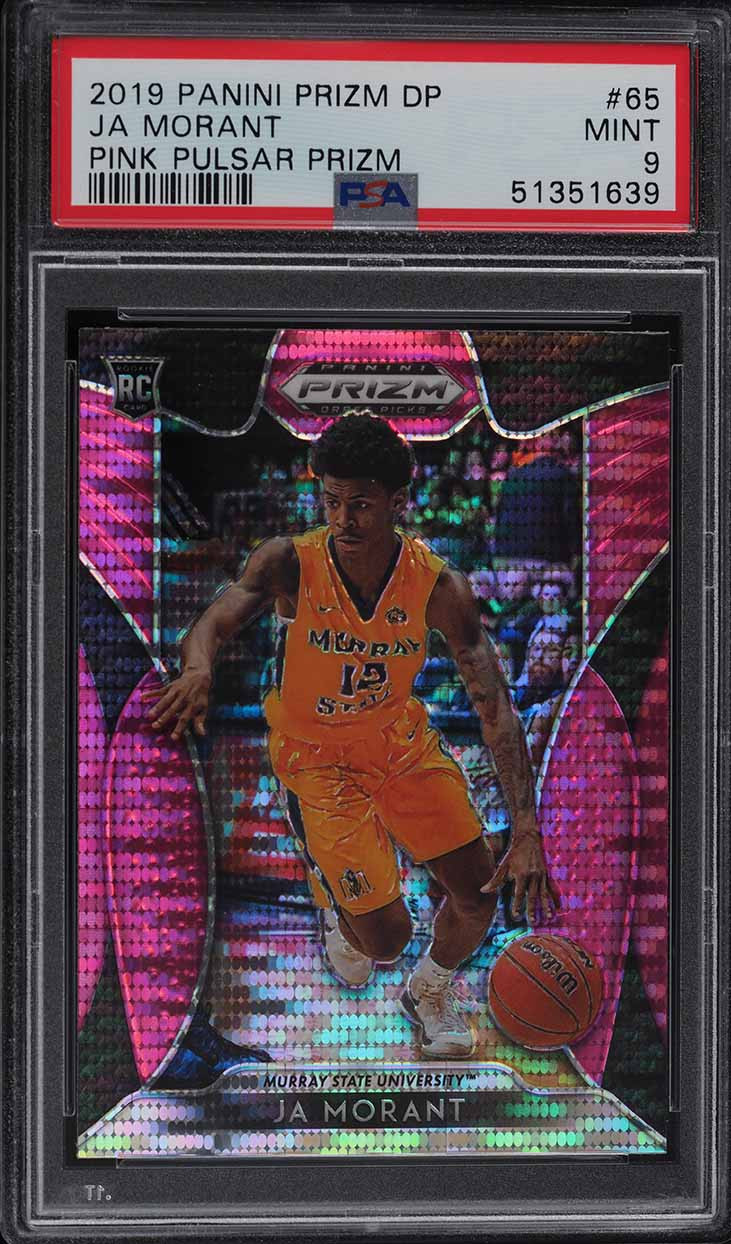 2019 PANINI PRIZM PINK PULSAR JA MORANT ROOKIE RC #65 PSA 9 MINT