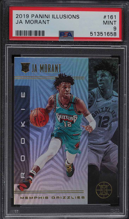 2019 PANINI ILLUSIONS JA MORANT ROOKIE RC #161 PSA 9 MINT