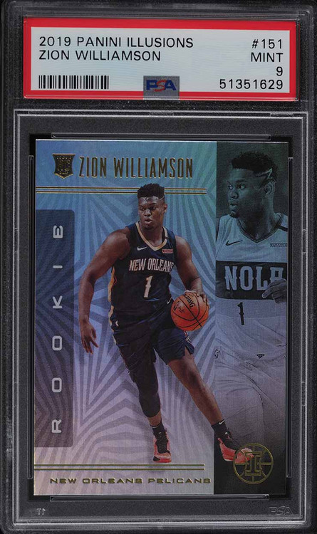 2019 PANINI ILLUSIONS ZION WILLIAMSON ROOKIE RC #151 PSA 9 MINT