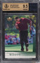 2001 UPPER DECK EVENT WORN SHIRT TIGER WOODS ROOKIE RC PATCH #1 BGS 9.5 GEM MINT