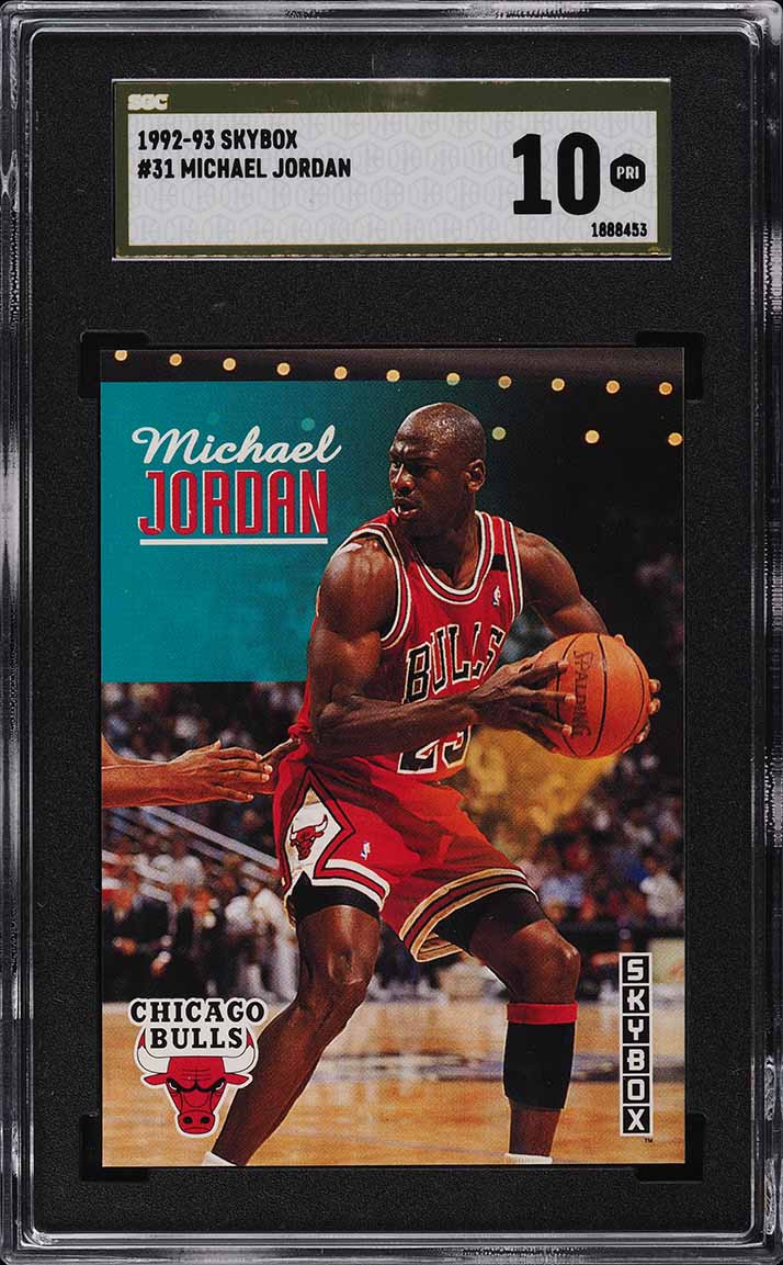 1992 SKYBOX BASKETBALL MICHAEL JORDAN #31 SGC 10 PRISTINE GOLD LABEL -  Cardboard Picasso