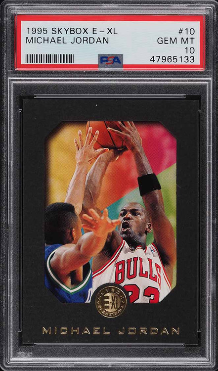1995 SKYBOX E-XL MICHAEL JORDAN #10 PSA 10 GEM MINT