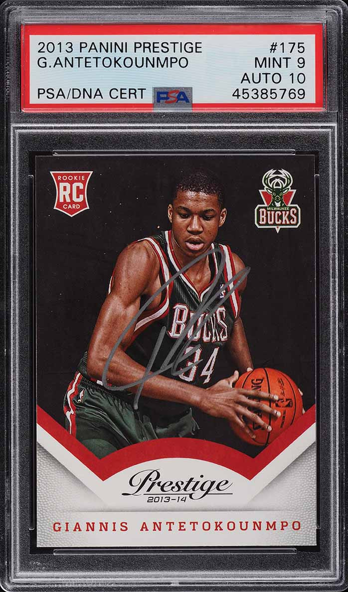 2013 Giannis ヤニス RC ルーキー 直筆サインカード Auto Giannis Antetokounmpo Autographed 2013 Panini Prizm Rookie