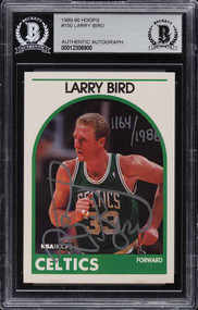 1989 HOOPS LARRY BIRD AUTO /1988 #150 BAS AUTH