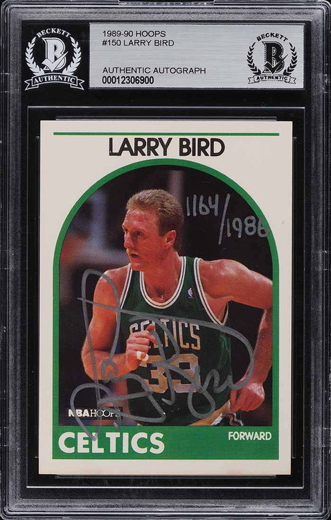 1989 HOOPS LARRY BIRD AUTO /1988 #150 BAS AUTH