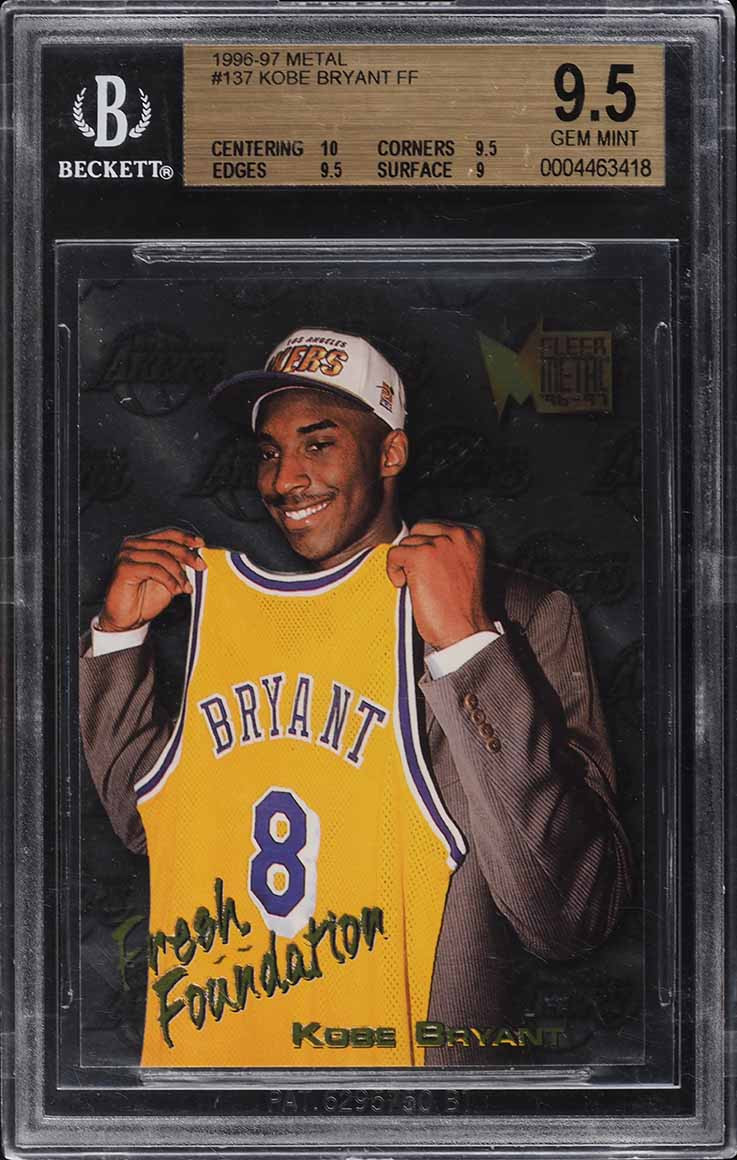1996-97 Metal #181 Kobe Bryant ROOKIE CARD