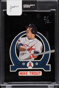 Topps Project 2020 Mike Trout Grotesk Custom Artistry 2/2-Uncirculated/Sealed
