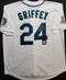 KEN GRIFFEY JR. MARINERS SIGNED JERSEY AUTO w/INSCRIPTION PSA MITCHELL NESS