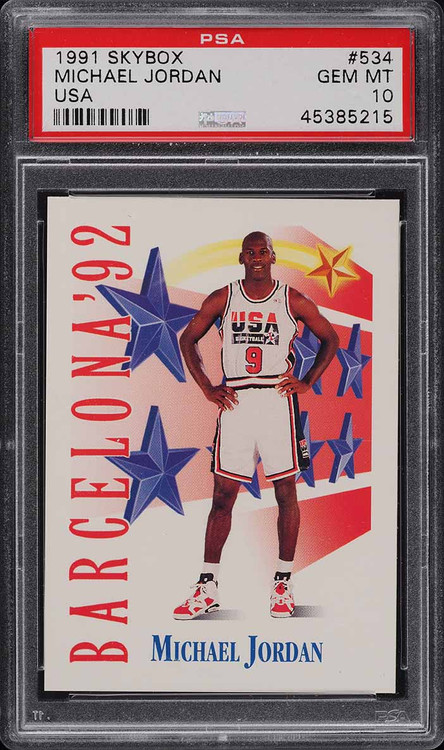 [お盆セール] 1991 Skybox マイケル ジョーダン PSA-10 1991-92 Skybox #572 Michael Jordan PSA 10 Graded Basketball Card