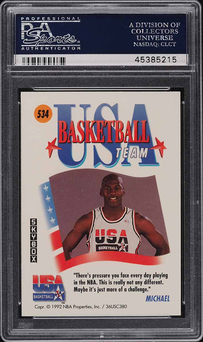 [お盆セール] 1991 Skybox マイケル ジョーダン PSA-10 1991 SKYBOX MICHAEL JORDAN #572 PSA 10 GEM MINT HOF BULLS
