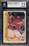 1986 FLEER STICKERS MICHAEL JORDAN RC ROOKIE #8 BGS 7.5