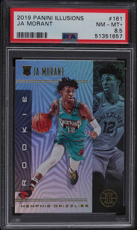 2019 PANINI ILLUSIONS JA MORANT ROOKIE RC #161 PSA 8.5 NM-MT+