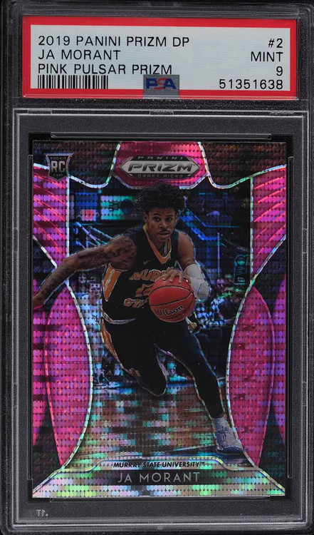 2019 PANINI PRIZM DRAFT PINK PULSAR JA MORANT ROOKIE RC #2 PSA 9 MINT