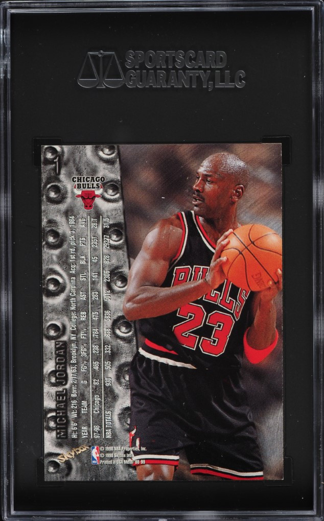 1998 METAL UNIVERSE MICHAEL JORDAN #1 SGC 8.5 NM-MT+