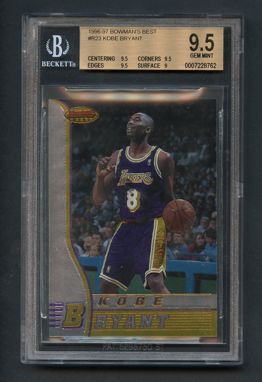 1996 BOWMANS BEST KOBE BRYANT RC ROOKIE#R23 BGS 9.5 GEM MINT