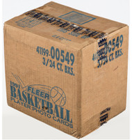 1991 FLEER BASKETBALL RACK PACK SEALED CASE (3 BOXES/24 PACKS/42 CARDS PER)