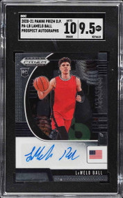 2020 PANINI PRIZM DRAFT PICKS PROSPECTS LAMELO BALL ROOKIE AUTO #PA-LB SGC 9.5 w/10 AUTO