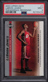 2003 UPPER DECK PHENOMENAL BEGINNING LEBRON JAMES ROOKIE RC #11