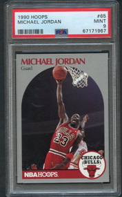 1990 Hoops Michael Jordan #65 PSA 9 Mint