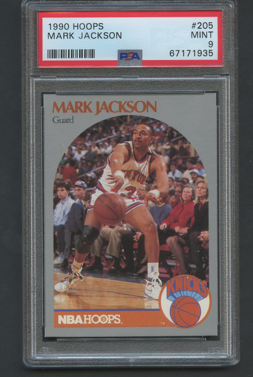 1990 HOOPS MARK JACKSON MENENDEZ BROS #205 PSA 9 MINT