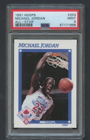 1991 HOOPS MICHAEL JORDAN ALL-STAR #253 PSA 9 MINT