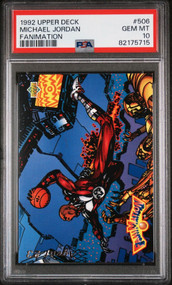 1992 UPPER DECK Michael Jordan "FANIMATION"  #506  PSA 10 GEM MINT