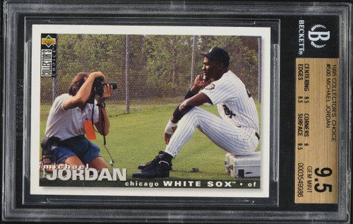 1995 collectors choice michael jordan baseball gem mint