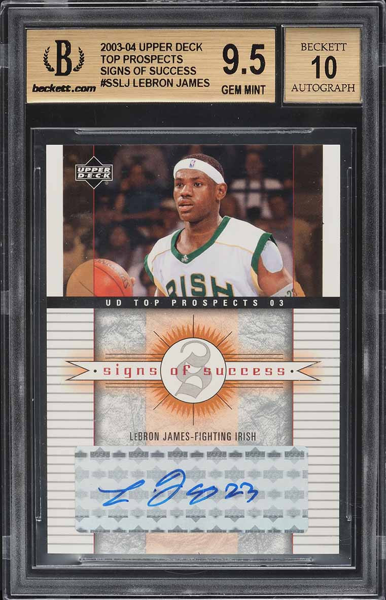 bushdebrunt　jamesfook checkmate 【L】 2003 UD TOP PROSPECTS SIGNS OF SUCCESS LEBRON JAMES RC AUTO