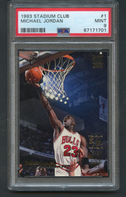 1993 STADIUM CLUB MICHAEL JORDAN #1 PSA 9 MINT HIGH END