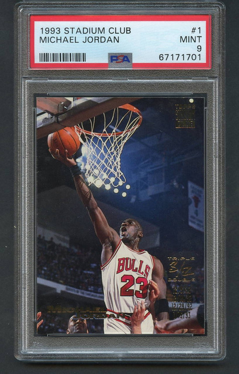 1993 STADIUM CLUB MICHAEL JORDAN #1 PSA 9 MINT HIGH END