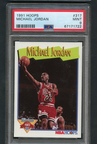 1991 HOOPS MICHAEL JORDAN 3317 PSA 9 MINT