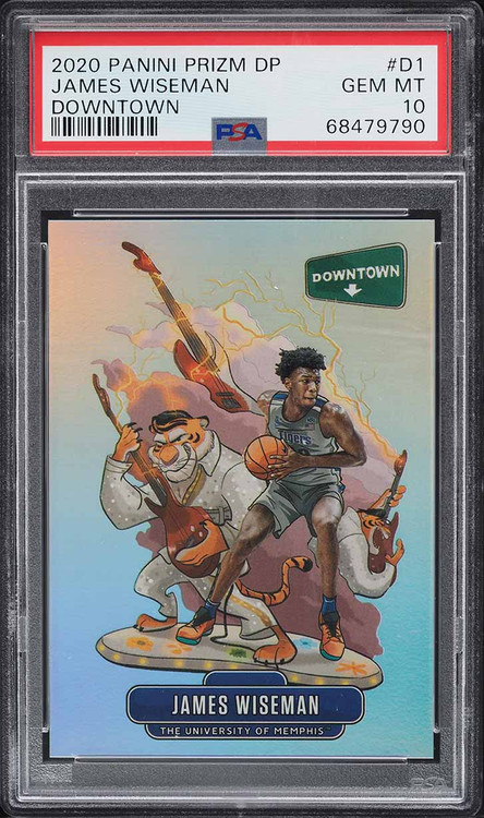 2020 PANINI PRIZM DRAFT DOWNTOWN JAMES WISEMAN ROOKIE #D-1 PSA 10 GEM MINT