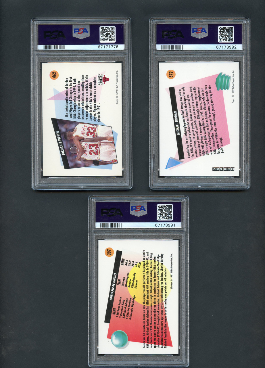 最安値 1991 Skybox マイケル ジォーダン PSA-9 Mint! MICHAEL JORDAN~1990 SKYBOX PSA-9 MINT GRADED NBA BASKETBALL