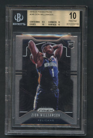 2019 PRIZM ZION WILLIAMSON #248 RC ROOKIE BGS 10 PRISTINE