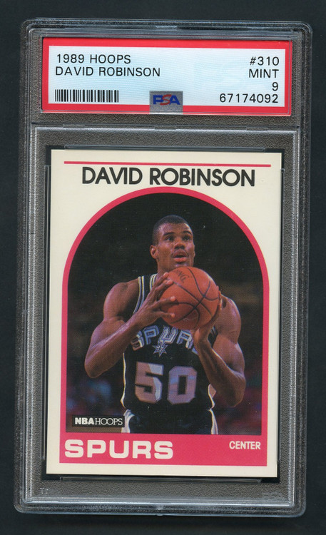 1989 HOOPS DAVID ROBINSON #310 PSA 9 MINT
