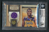 2009 COURT KINGS HARDWOOD HEROES MAGIC JOHNSON PATCH/299 BGS 10 AUTO GRADE